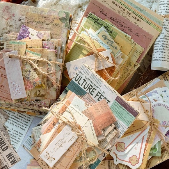 

Super 1 Pcs Scrapbook Kit Journalling Material Paper Kertas Vintage Craft