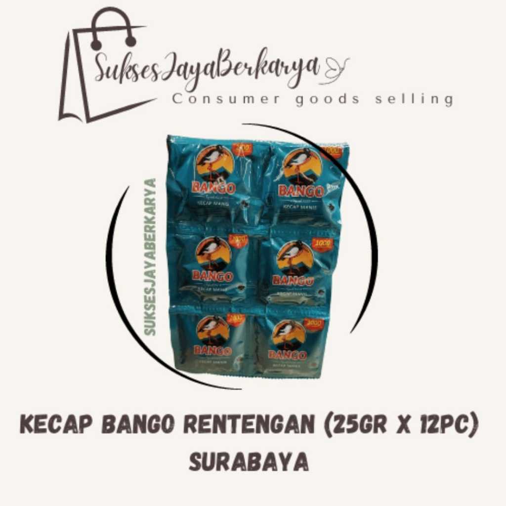 

Kecap Manis Bango rentengan 12 x 25gr / Kecap manis Bango Renceng