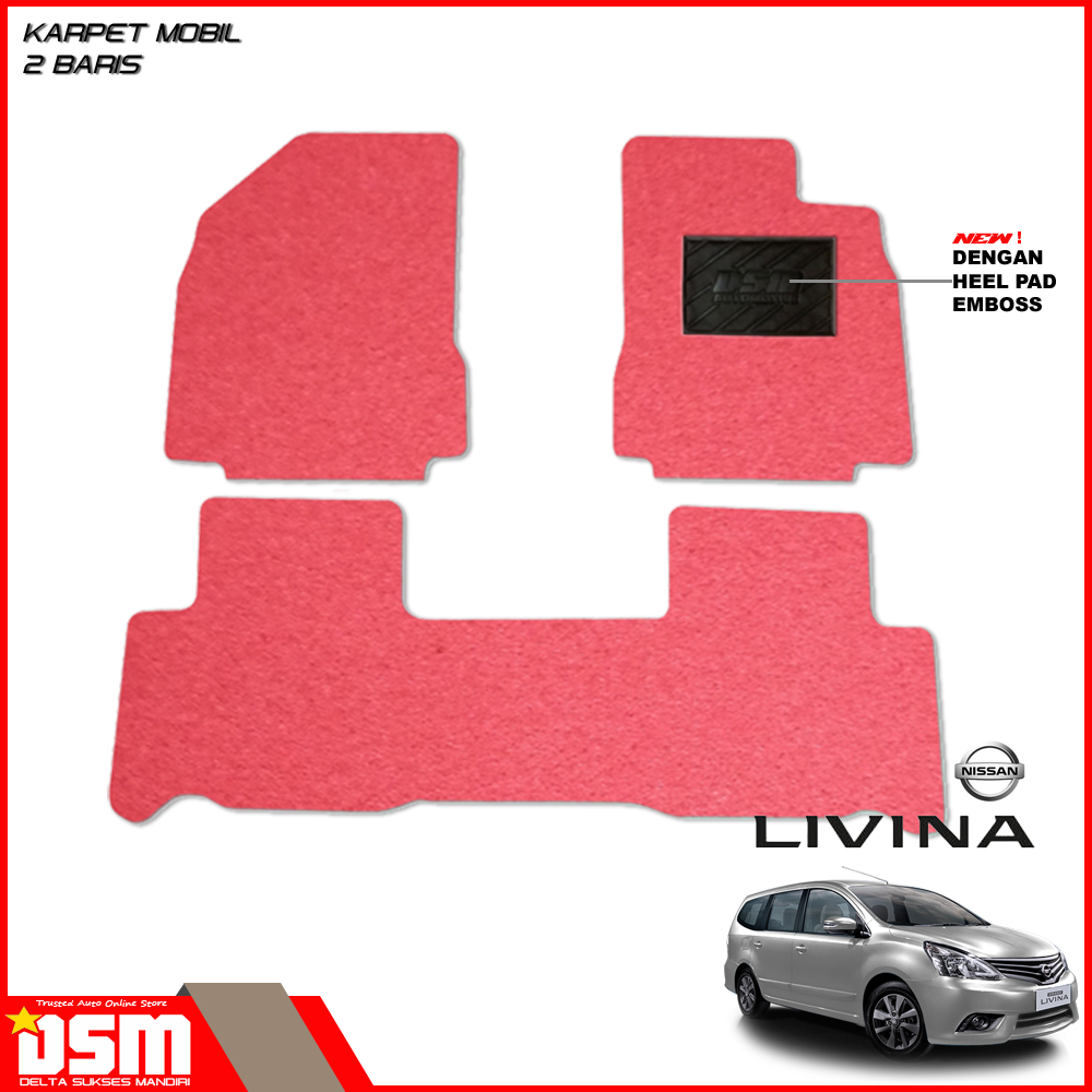 Baru Karpet Mobil Nissan Grand Livina - 2 Baris / Karpet Mie Livina / Aksesoris Mobil Livina /