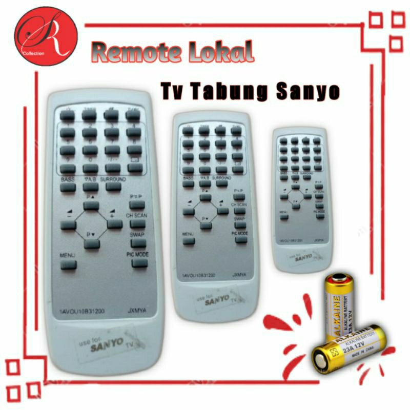 Remote Tv Tabung sanyo