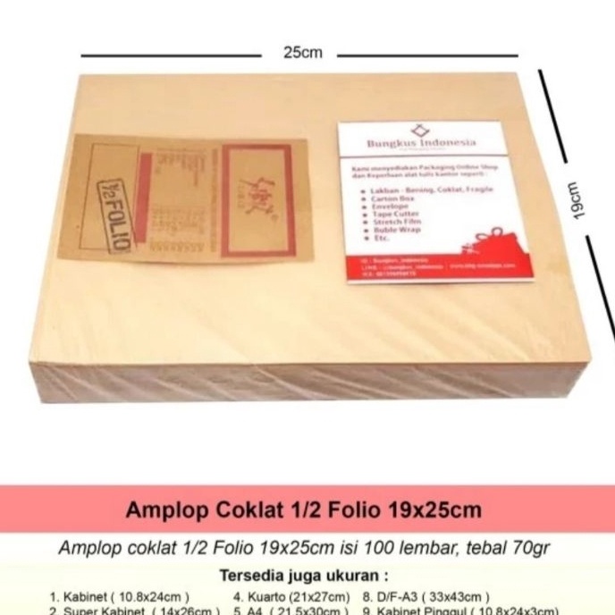 

FG2 Amplop Coklat 12 Folio Garan 1 Pcs