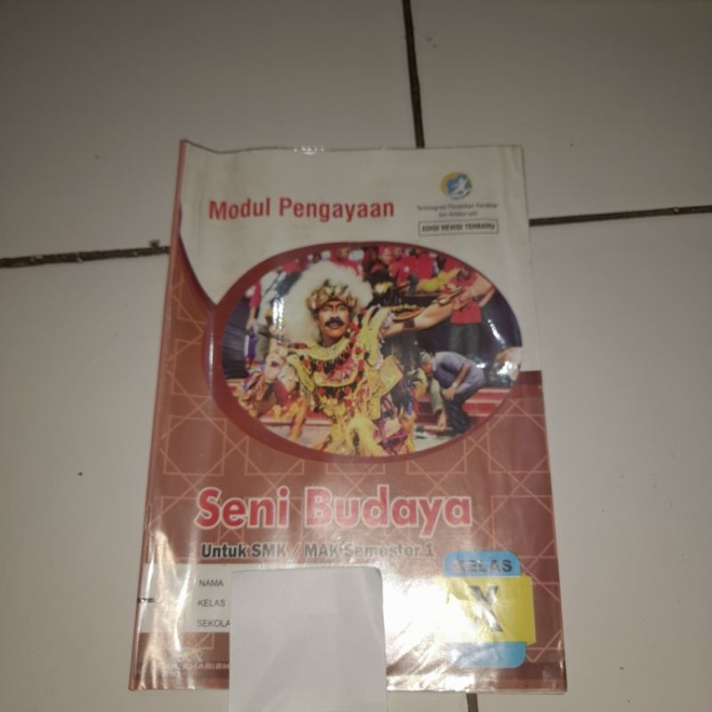 

Buku Seni Budaya Semester 1 Kelas 10/X SMK/MAK