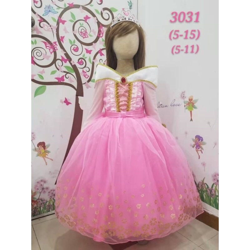 TERLARISSS Dress Anak Princess Aurora Baju Anak Princess  Kostum Frozen Elsa Dress Elsa II