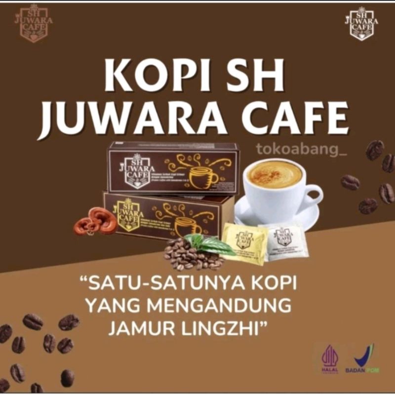 

[BISA COD] SH JUWARA CAFE PER 1 BOX ISI 20 SACHET | KOPI PREMIUM SH JUWARA CAFE 3 IN 1 DAN 4 IN 1 PREMIX COFEE WITH GANODERMA / LINGZHI | KOPI GANODERMA | KOPI JAMUR LINGZHI | KOPI KESEHATAN TERBAIK DI DUNIA | HEALTHY COFFEE