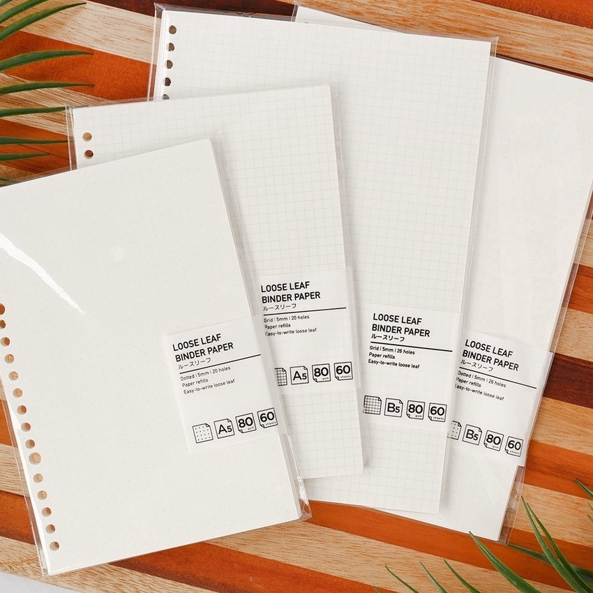 

KP8 Panmomo Loose Leaf Binder Paper B5 Isi Kertas BinderRefill Kertas Binder