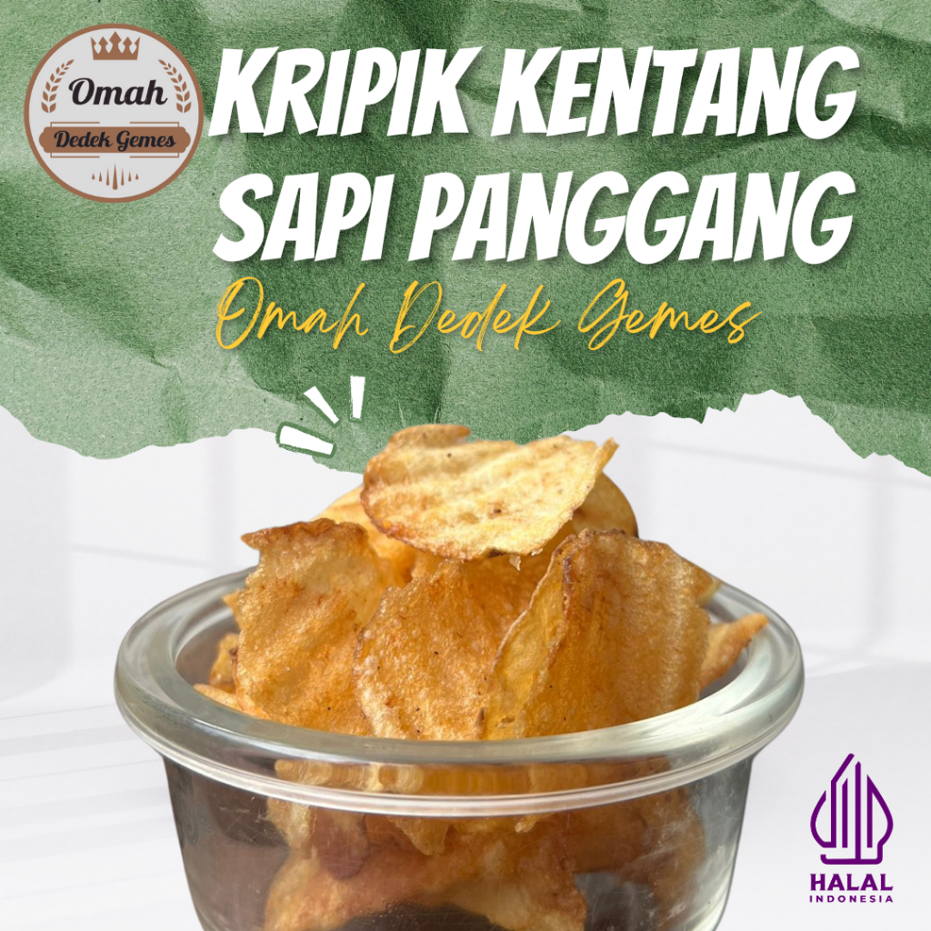 

Keripik Kentang rasa Sapi Panggang 250 gr