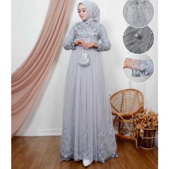 Model Terbatas  gamis kebaya modern murah terbaru tingkat malaysia