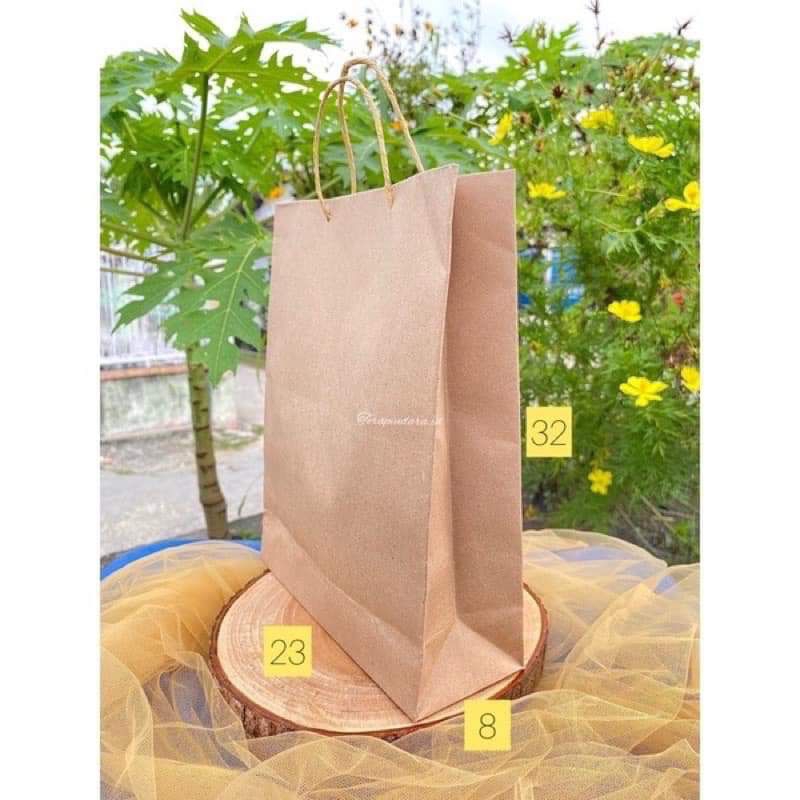 

Paperbag Custome Hajatan / Buket / souvenir nikah - Request ukuran - sablon - Kertas Craft 150gram