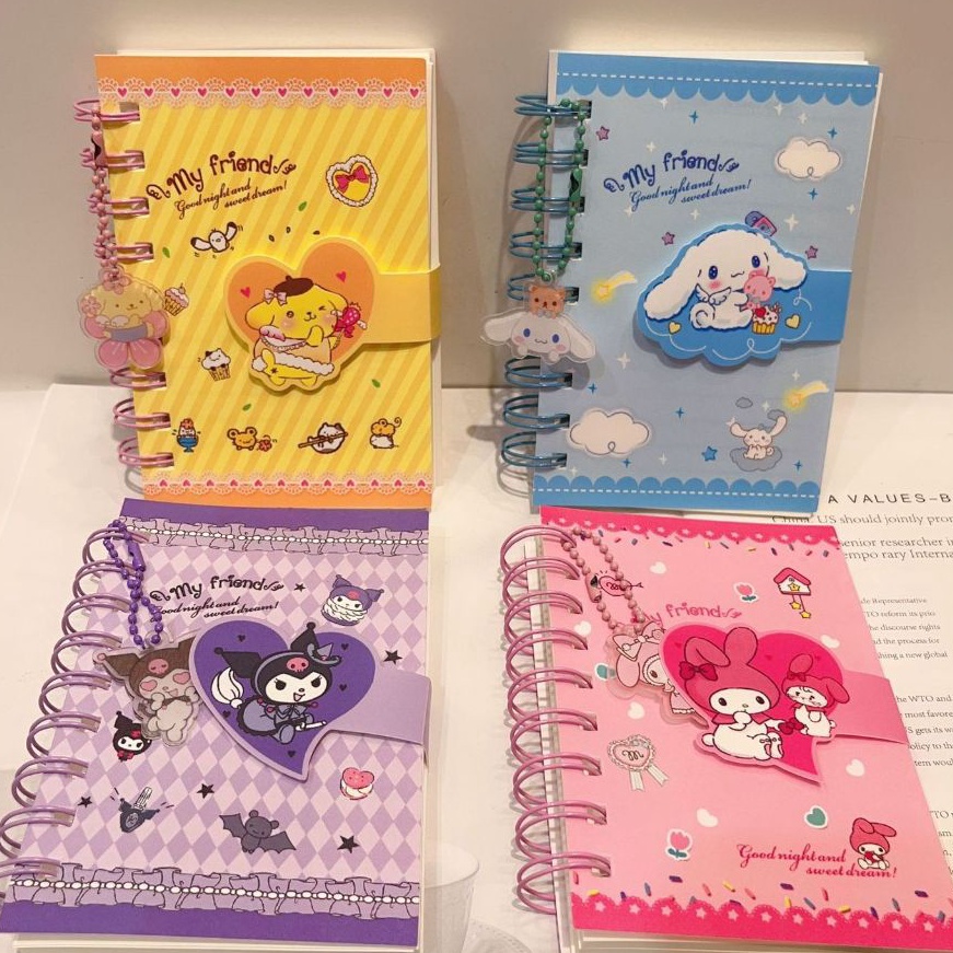 

FG2 Notebook Mini Ring Gantungan Akrilik Lucu Karakter Sanrio Memo Mini Ring Gantungan Sanrio XQ 26 Kuromi My Melody Cinnamoroll