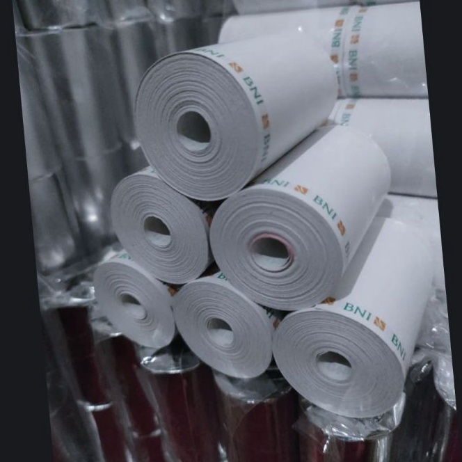 KF7 1 pcs kertas thermal logo BNI 5758x4mm eds printer logo 58mm