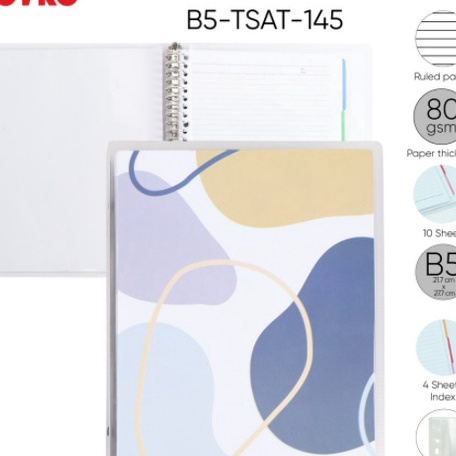 

Potongan BINDER NOTE JOYKO B5 LOOSE LEAF PASTEL COLOUR B5TSAT145 NOTEBOOK MURAH TEBAL GROSIR WARNA WARNI