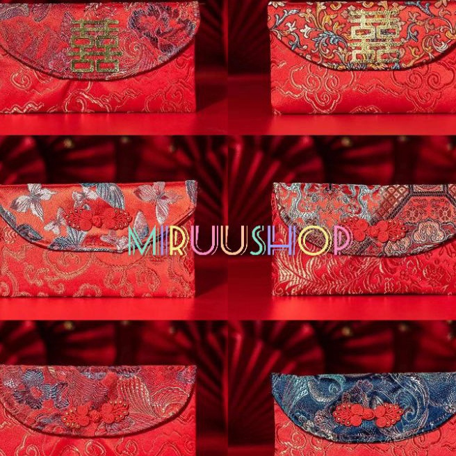 

Khusus Angpao dompet kain sangjit shuangxi imlek hoki high quality