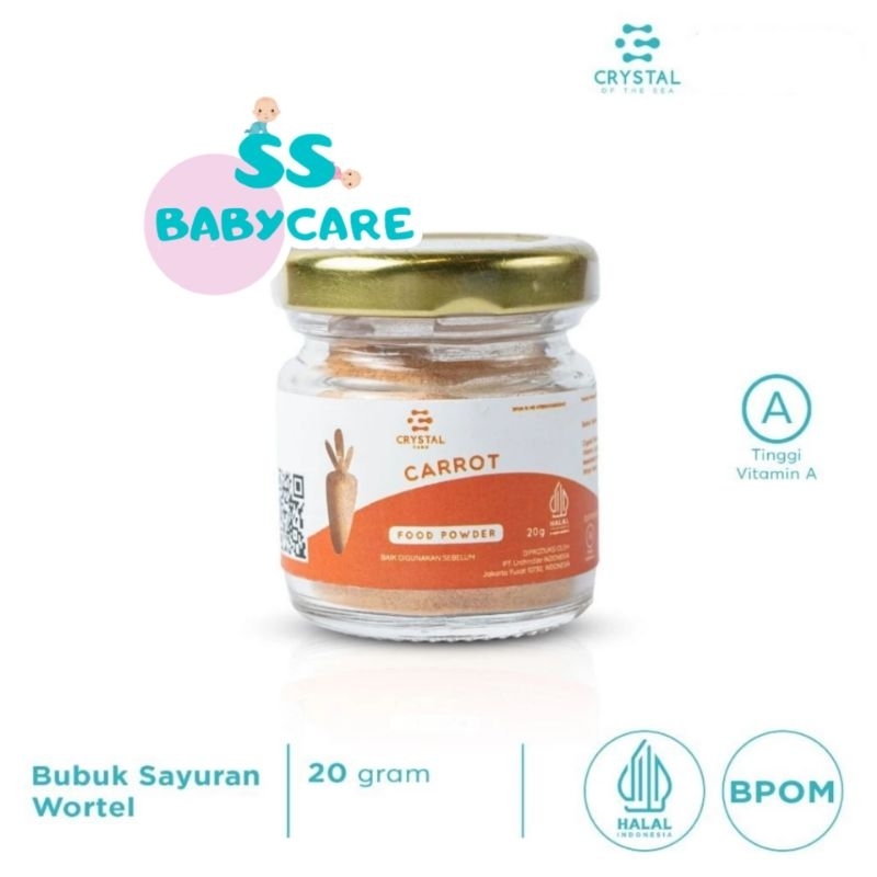 

Crystal Farm Carrot Powder 20gr - Bubuk Wortel - Bumbu Kaldu MPASI Non MSG
