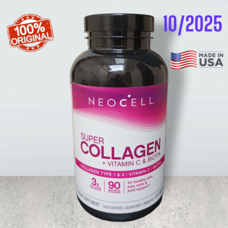 

Neocell Super Collagen Kolagen Vitamin C Biotin 270 Tablets