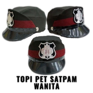 TOPI PET SATPAM/ SECURITY WANITA/FEMALE