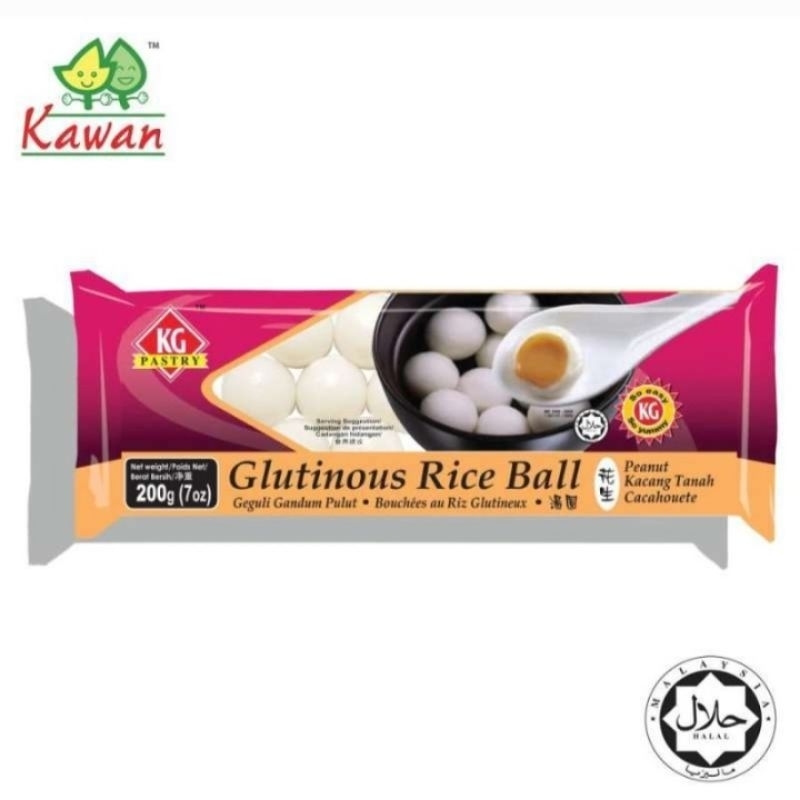 

Kawan Food Glutinous Rice Ball / Ronde Rasa Kacang Tanah ( Peanut ) | Berat Bersih 200gr