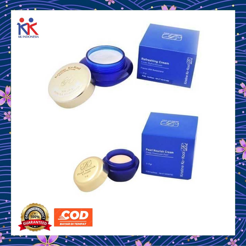 Kristine Ko Kool Refreshing Cream Pearl Nourish Cream KK Indonesia Original
