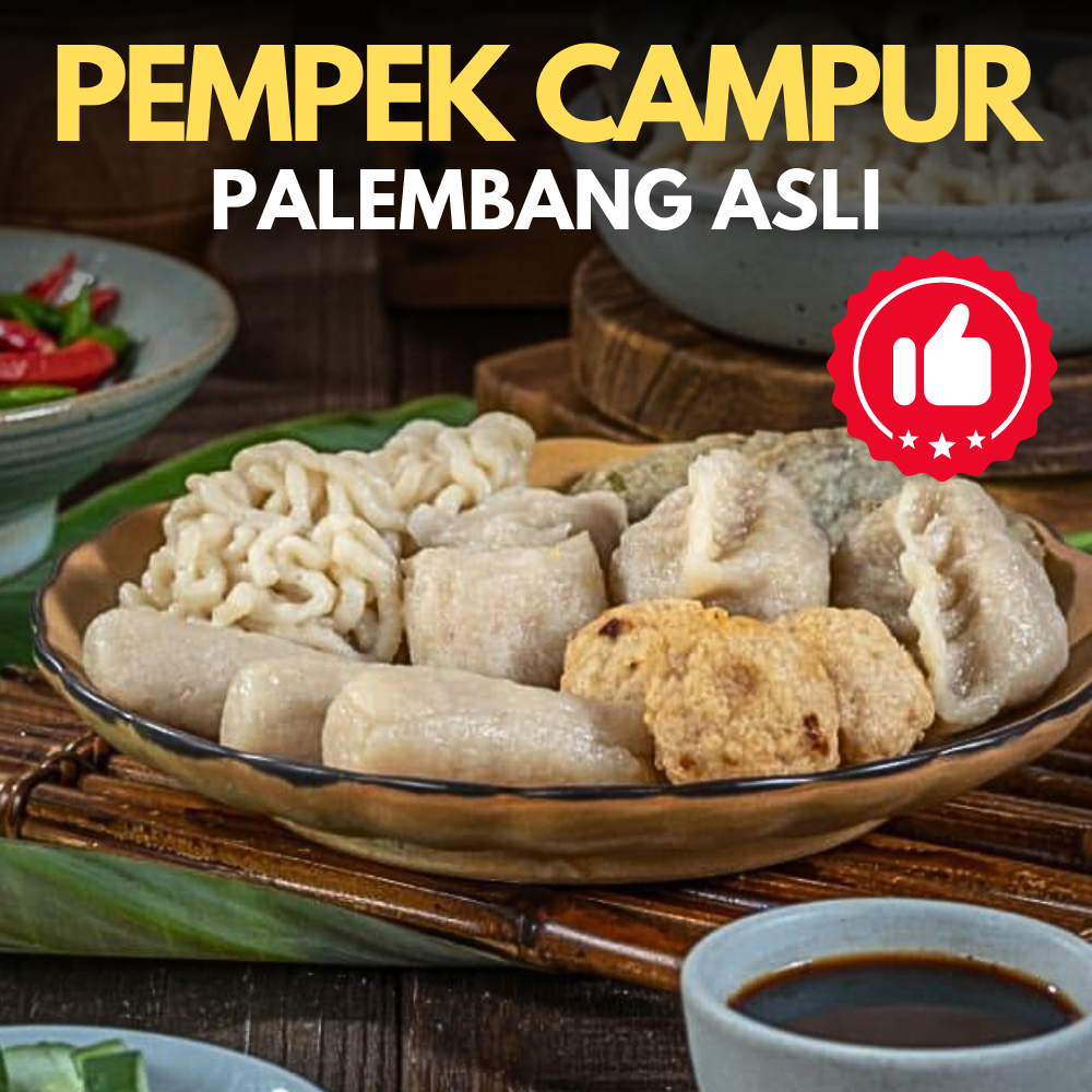 

Pempek Ikan Kakap / Pempek Balap / Lenjer / Pempek Kulit/ Adaan/ Pempek Telor Kecil