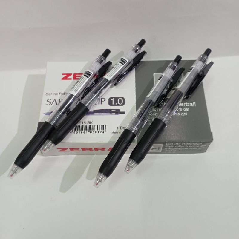 

BOLPEN ZEBRA SARASA CLIP 0,7 & 1,0mm hitam / pcs