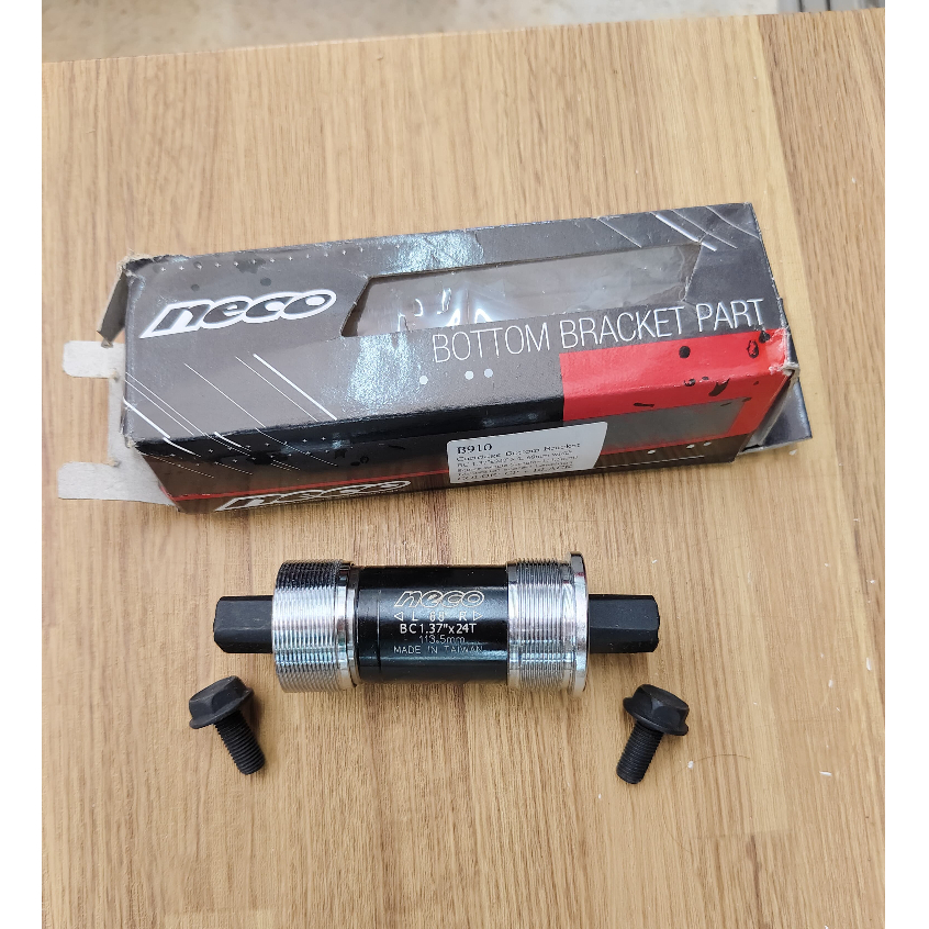 As Tengah BB Kotak Bearing Sepeda BB Bottom Bracket Sepeda 113.5 MM NECO