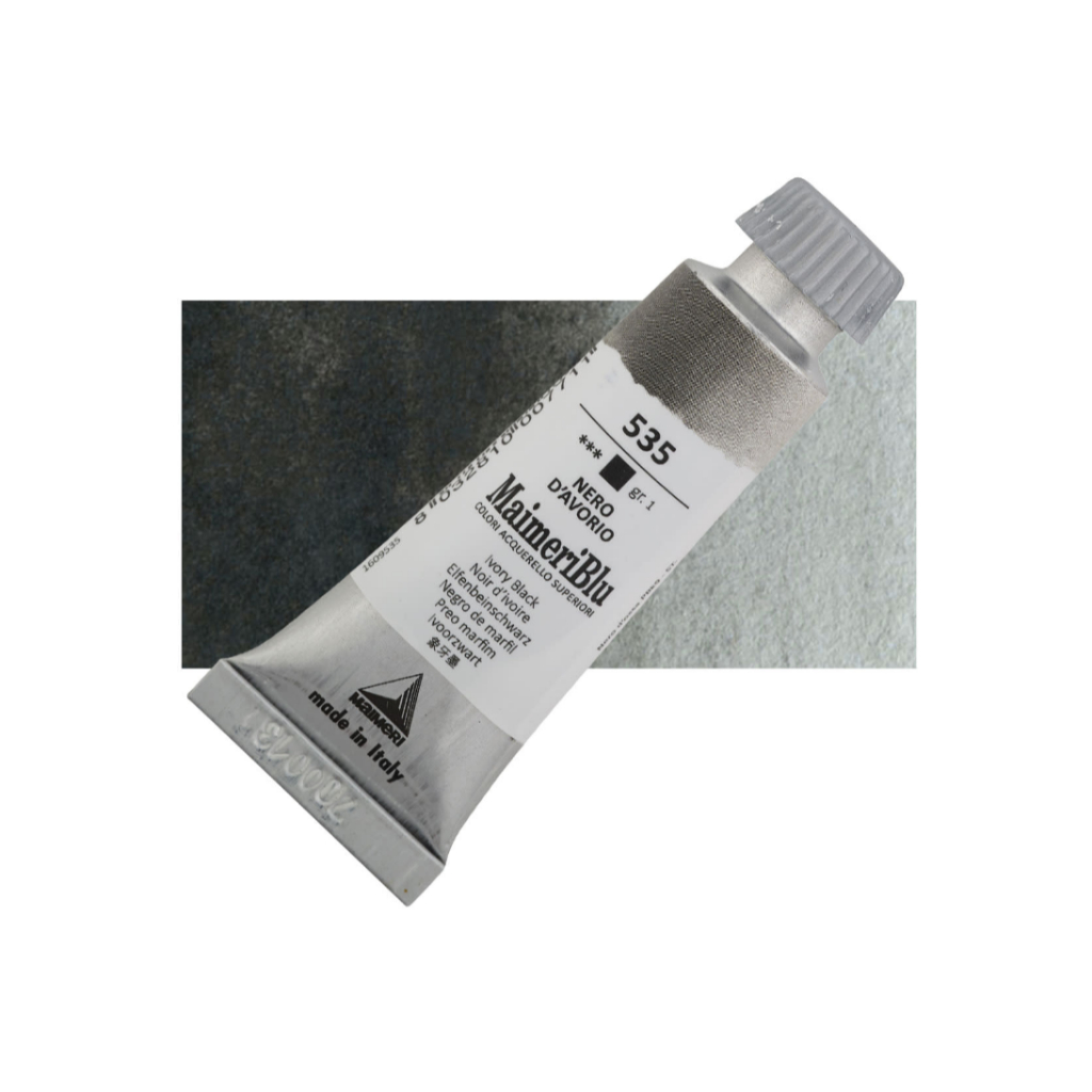 

Cat Air Lukis Maimeri Blu Watercolour 12ml MaimeriBlu Ivory Black 535 M1609535 - PC