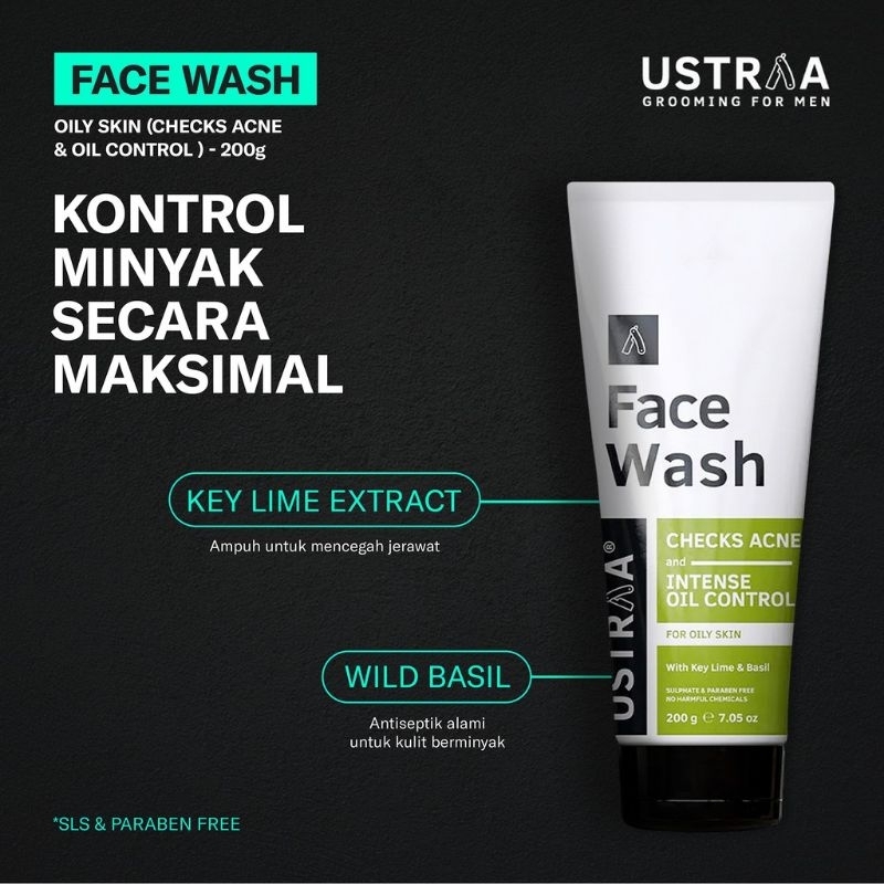 USTRA FACE WASH CHECKS ACNE & OIL CONTROL 200 gr