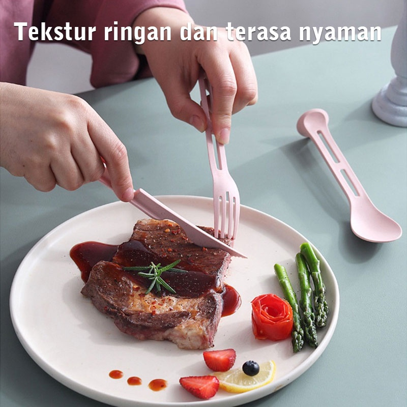 Set Sendok Garpu Pisau Plastik