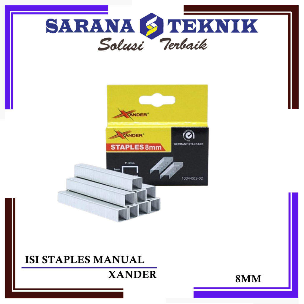 

ISI STAPLES MANUAL 8 MM BESTGUARD , XANDER