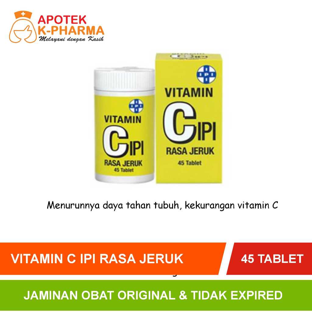Vitamin C IPI Isi 45 Tablet Obat Original