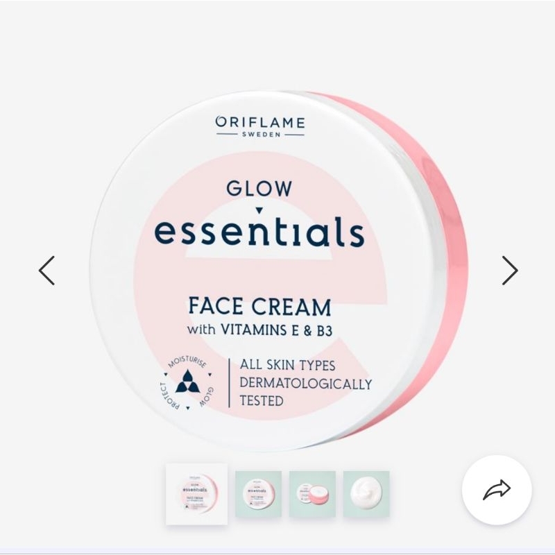 Glow essentials face cream with Vit E & B3 Oriflame
