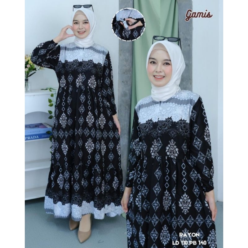 Gamis Rayon Busui Friendly Gamis bahan Rayon Adem