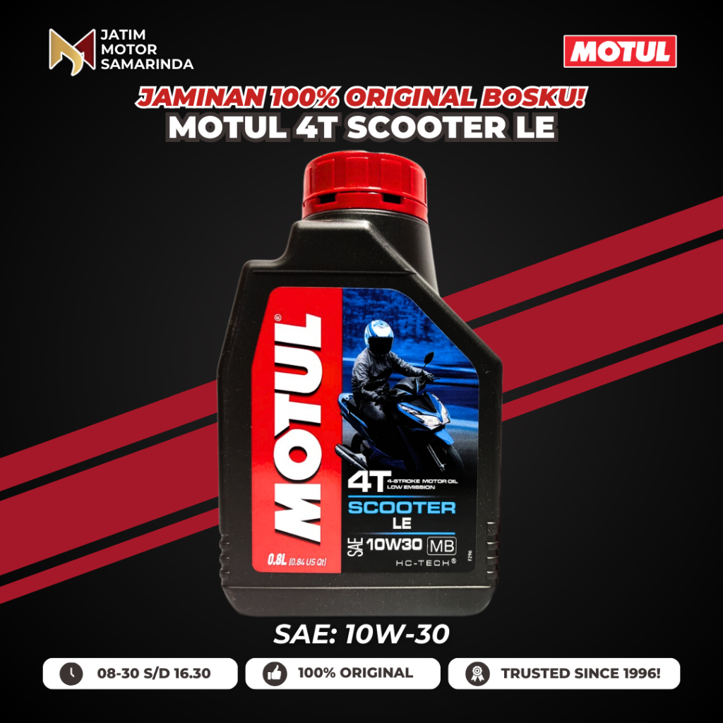 Oli MOTUL 4T 4 Tak Scooter LE Matic LE SAE 10W-30 800 ML & 1 LITER