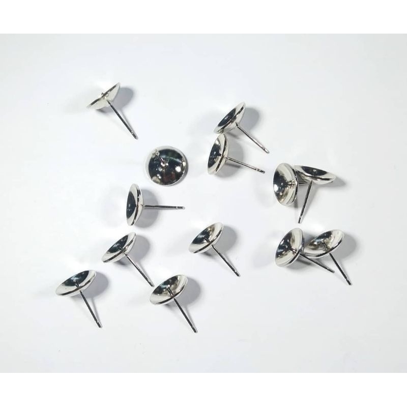Alat Anting Tusuk Stainless Steel CA02 Tempel Mangkok 6MM 144bh