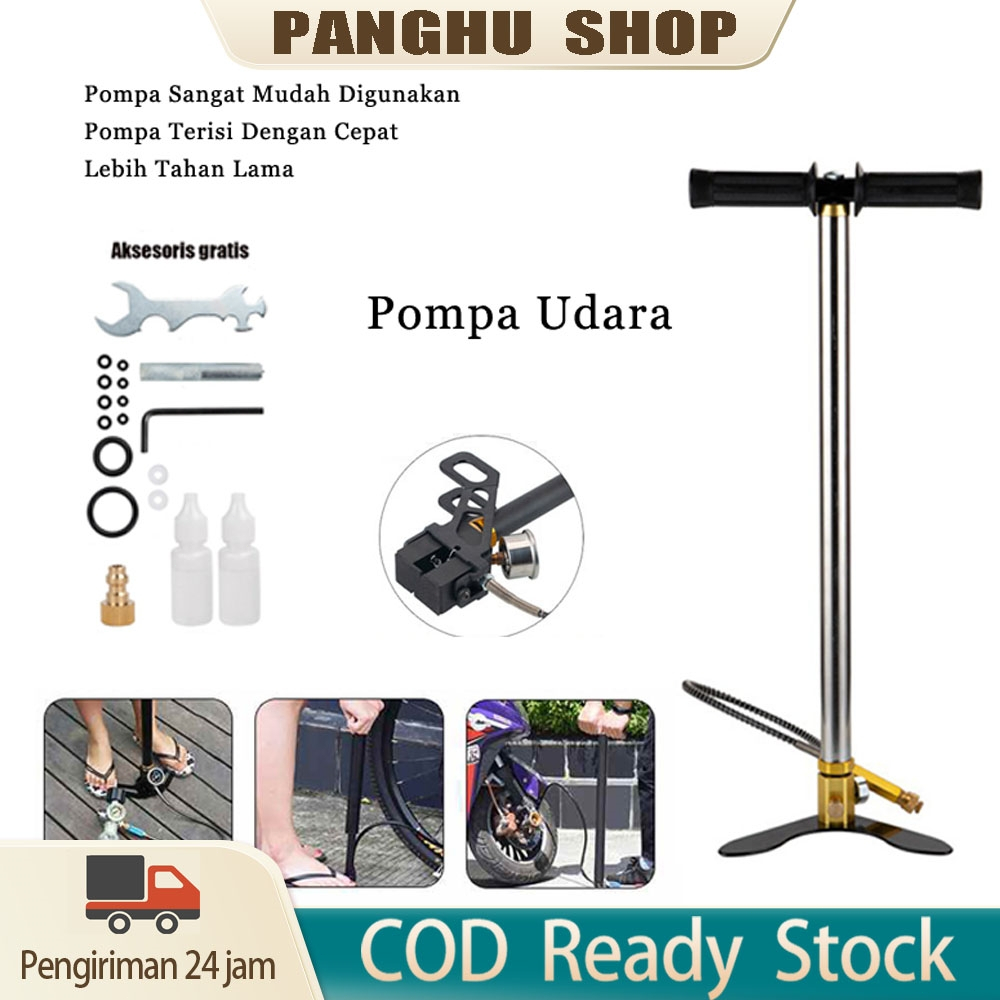 Pompa pcp 6000psi melipat pompa tembak senapang angin terbaru sepeda motor balon manual air pump