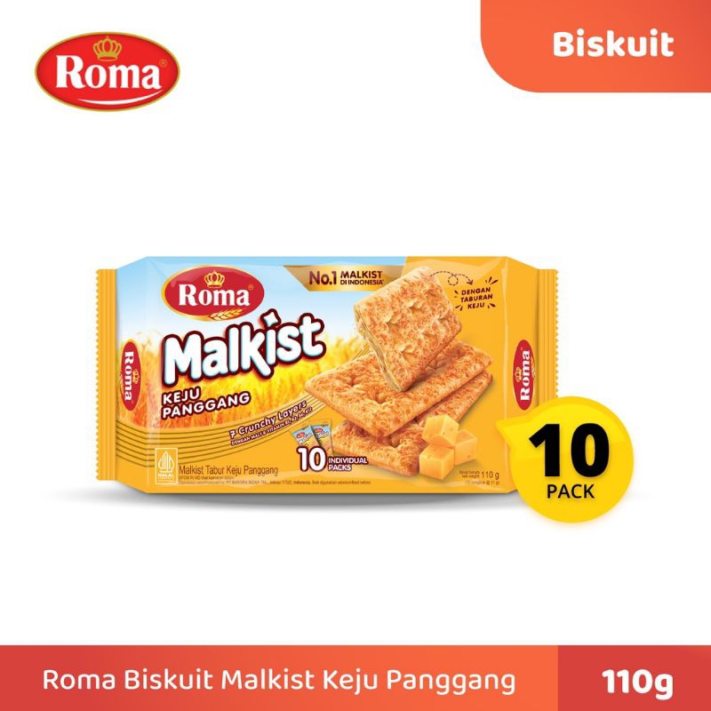 

Roma Malkist Keju Panggang 10×11gr