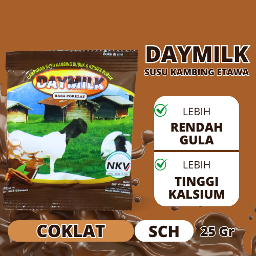 

DAYMILK Sachet Susu Kambing Termurah - 1 Sachet Rasa Cokelat