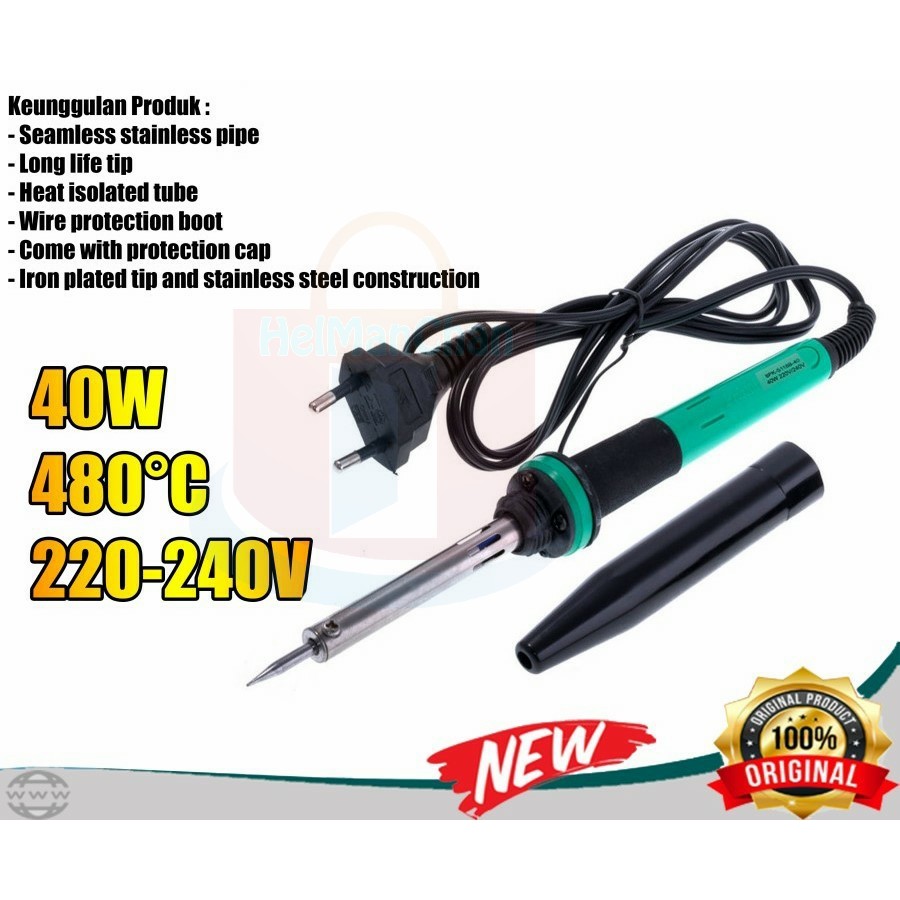 Soldering Iron 40W 220~240V PROSKIT 8PK-S118B-40 SOLDER TANGAN 40W ORI