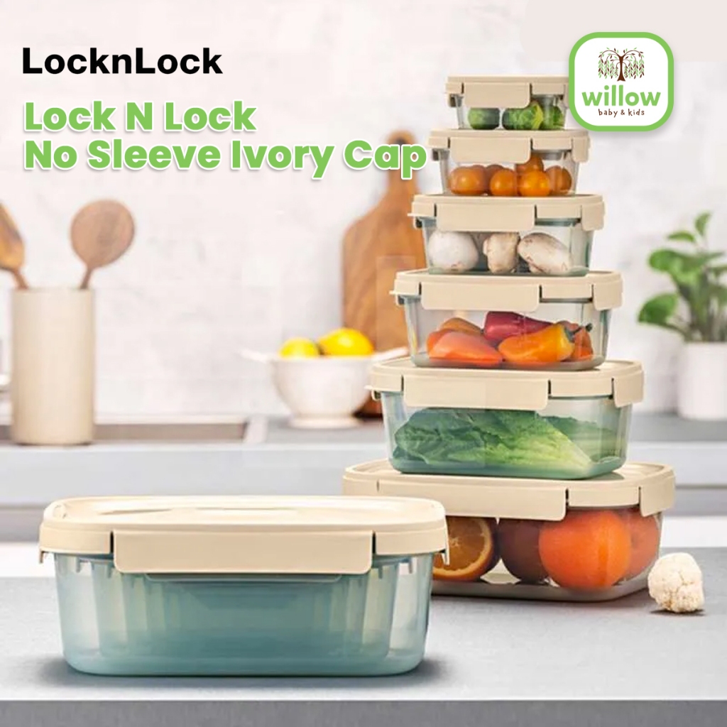 Tempat Penyimpanan Makanan - Lock N Lock 1P Opp No Sleeve Ivory Cap