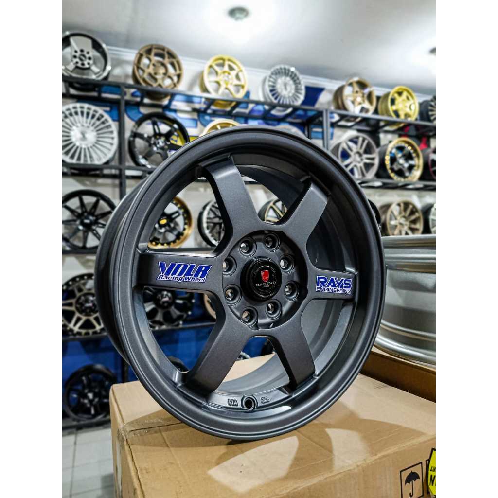 VELG MOBIL HSR TOKYO RING 15 DOUBLE PCD WARNA GREY