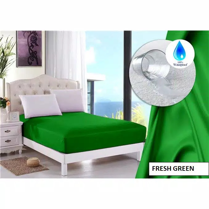 Sprei Anti Air Waterproof Polos Aneka Warna | Seprei Tahan Air Murah