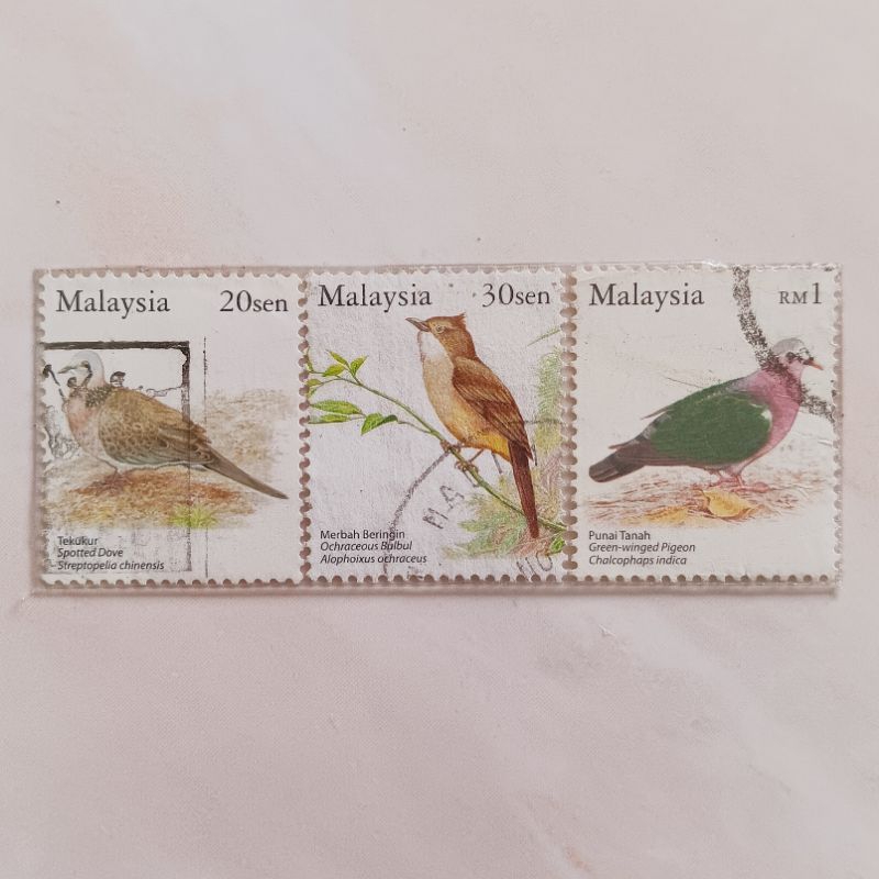

(AB) Perangko Malaysia Tahun 2005 Seri Burung Set 3pcs Used