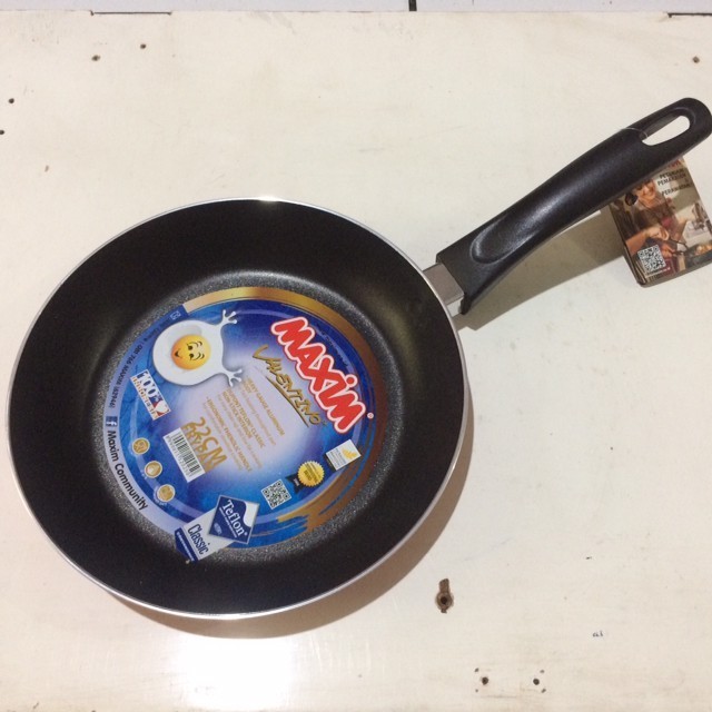 [ORIGINAL] MAXIM Wajan Penggorengan Frypan Teflon Anti Lengket 22 CM