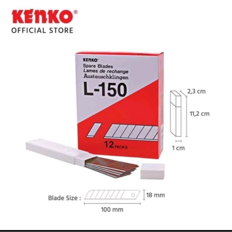 

(pertube)isi cutter kenko L-150/perlengkapan kerja/alat pemotong kertas/alat pemotong benda tipis