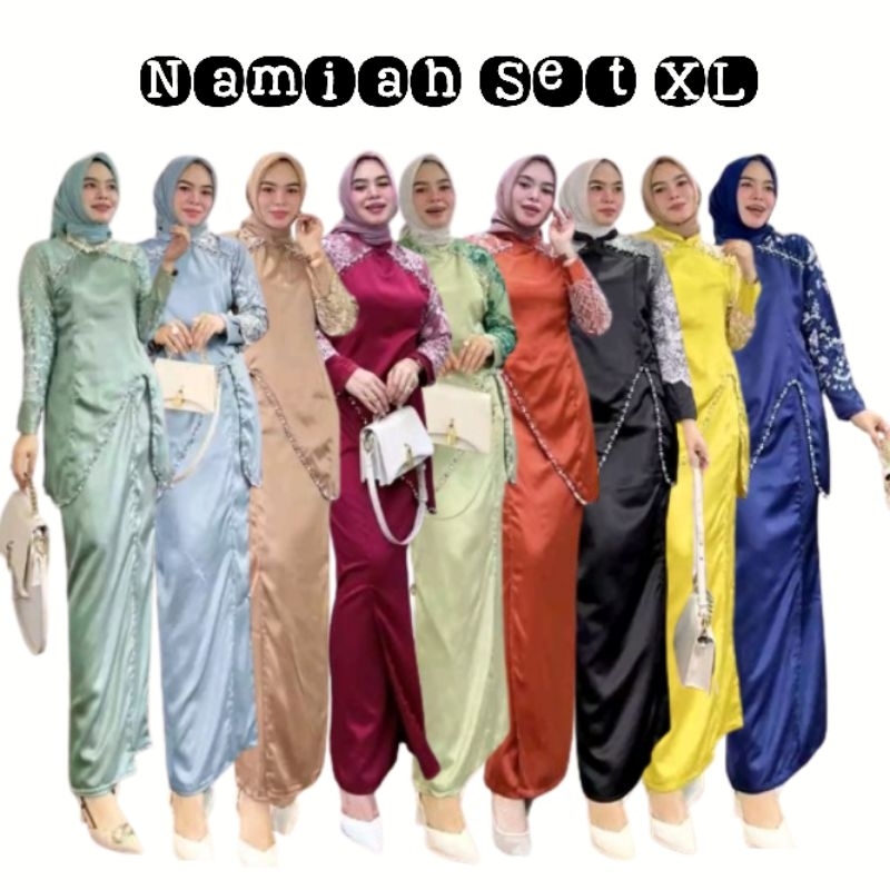 Namiah Setelan Rok Kondagan Kebaya Pesta Wanita Muslimah