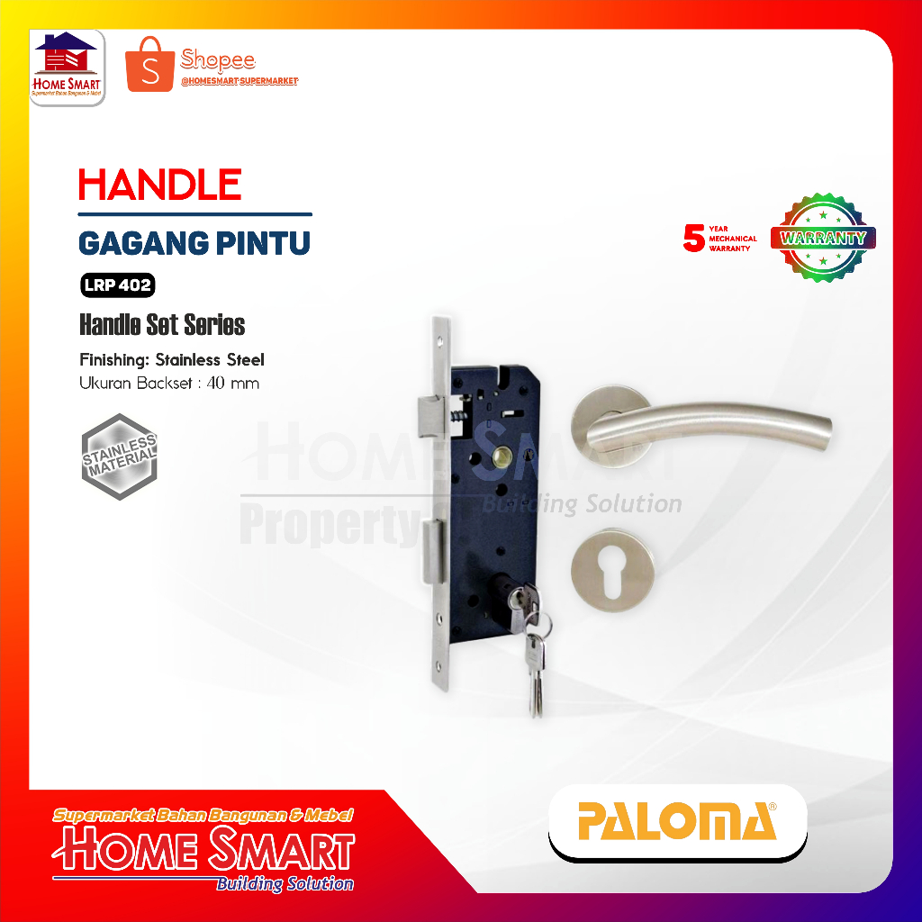 HANDLE ROSES PALOMA 1 SET LRP402 ( HRP402 + MSP025 SSS )