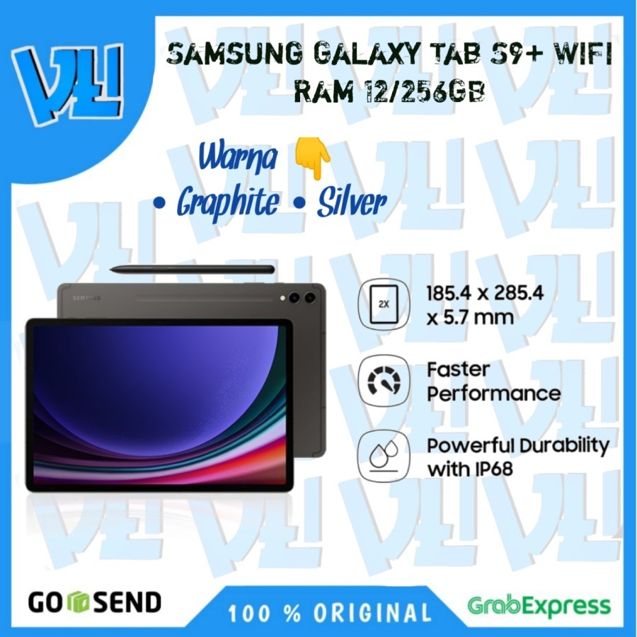 Samsung Galaxy Tab S9+ | S9 Plus WIFI Ram 12/256GB - Garansi Resmi