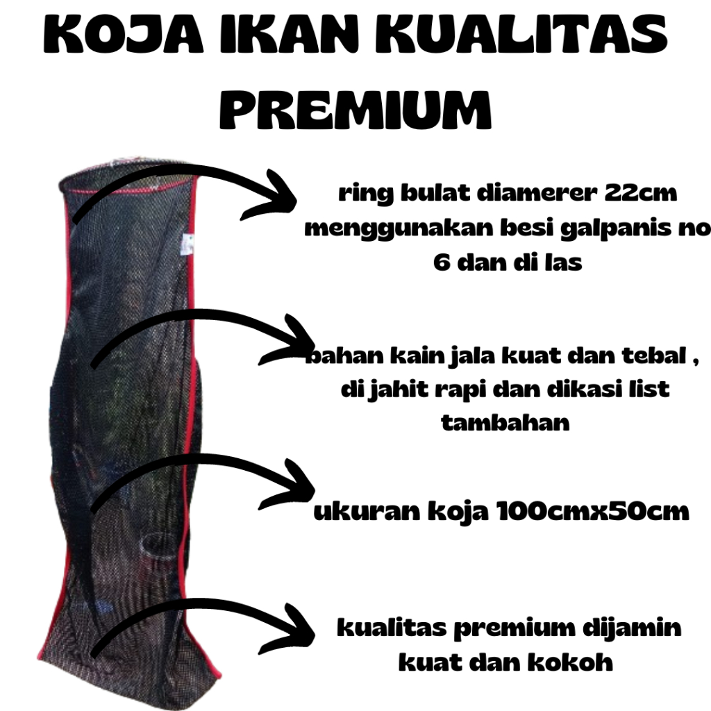 KOJA IKAN BAHAN KAIN KUAT KUALITAS SUPER