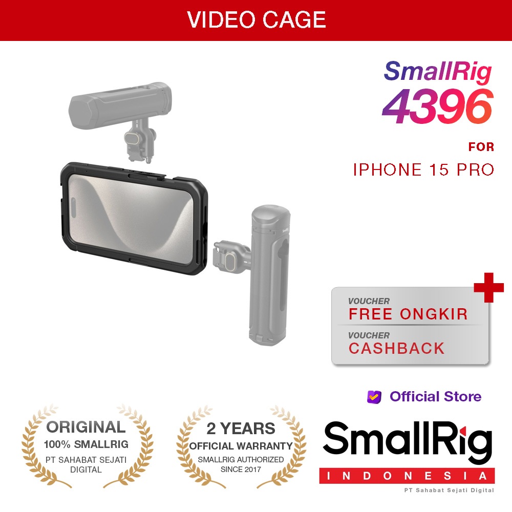 SmallRig Mobile Video Cage for iPhone 15 Pro 4396