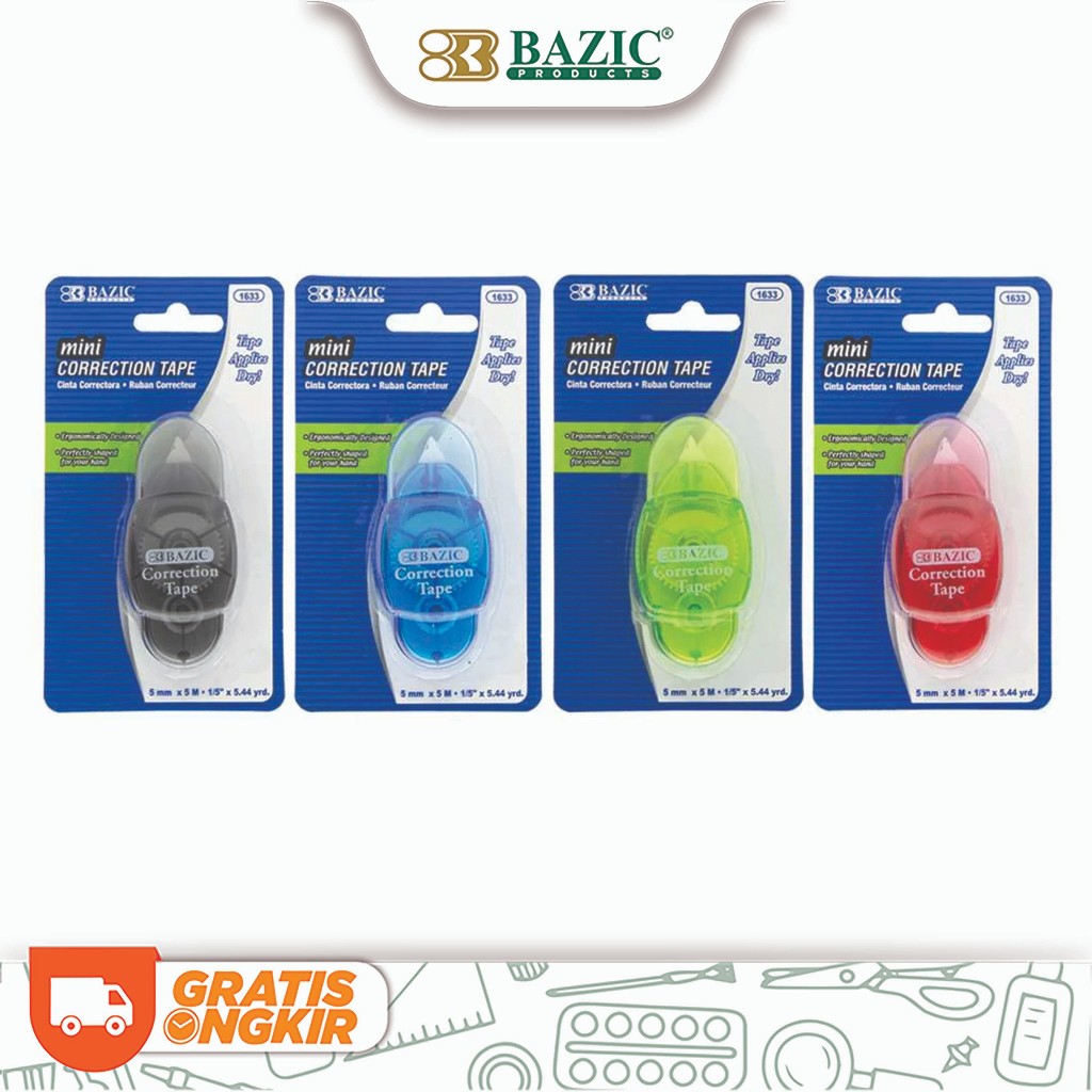 

Bazic Fashion Mini Correction Tape 5mm x 6m - Pita Koreksi