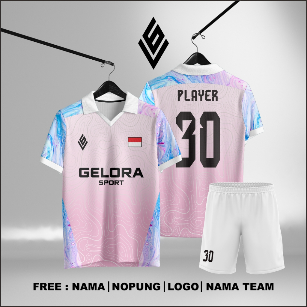 Baju Futsal Custom Full Print | Jersey Nama Sendiri | Desain Bebas